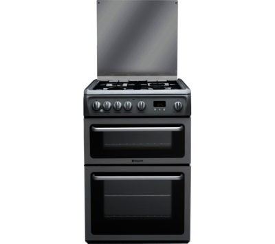 Hotpoint DSD60SS0 60 cm Dual Fuel Cooker - Silver